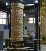 三维立体立式木工雕刻机 大型木立柱